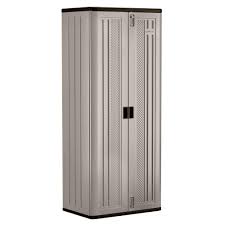 Shop our vast selection of products and best online deals. Suncast Resin Freestanding Garage Cabinet In Platinum 30 In W X 72 In H X 20 In D Bmc7200 The Home Depot