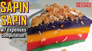 How To Cook Sapin Sapin For Food Business W Expenses Computation Kakanin Recipe Sapin Sapin Youtube Food Asian Desserts Sapin Sapin Recipe
