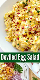 Keto Deviled Egg Salad Recipe In 2020 Deviled Egg Salad Healthy Lunch Egg Salad Recipe