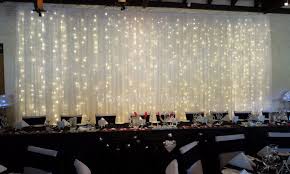 10ft X 20ft Luxury Pure White Wedding Backdrop With With Water Fall Starlit Led Lighting Wedding Stage Decoration Party Backdrops Aliexpress