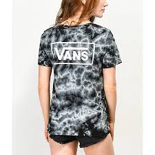 Black And White Tie Dye T Shirt Vans Checkerboard Black Tie Dye T Shirt Tie Dye T Shirts Black Tie Dye Dye T Shirt