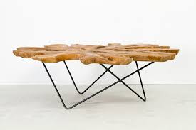 Teak coffee, console, sofa & end tables : Teak Root Cross Section Coffee Table Zenporium