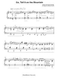 The song and video was finished the next day, premiering on kiss 100 the day before the video upload. Go Tell It On The Mountain Piano Sheet Music Gospel Sheetmusic Free Com