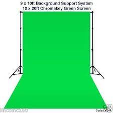 10 X 20 Chromakey Green Screen Backdrop Background Stand For Studio Light Kit Green Screen Backdrop Green Screen Backgrounds Green Screen Photography