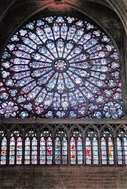 Notre Dame Cathedral Postcard Rosette Window Interior Paris France 91o Ebay Cathedral Cathedral Church Rosette Window