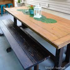 Outdoor farmhouse table made of cedar | do it yourself home projects from ana white. 28 Diy Outdoor Furniture Projects To Get Ready For Spring Houseful Of Handmade