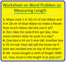 grade 1 grade 2 grade 3 grade 4 grade 5. Worksheet On Word Problem On Measuring Length Length Word Problems