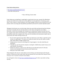 Cover Letter Writing Service