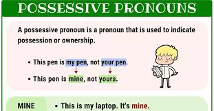 Pronouns have traditionally been regarded as one of the parts of speech. Possessive Pronouns What Is A Possessive Pronoun List Examples 1 Possessive Pronoun Pronoun Examples Possessives