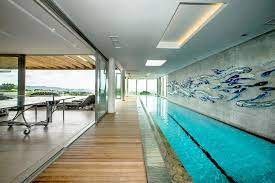 See more ideas about indoor pool, pool designs, indoor pool design. In South Africa A Modern House With Three Swimming Pools Mansion Global