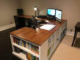 I build and share smart, stylish diy projects. Cubby Bookshelf Corner Desk Combo Ana White
