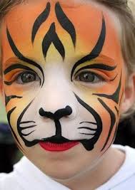 tiger face painting at paintingvalley