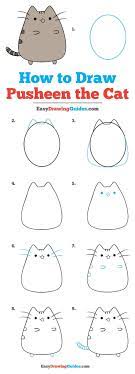 En este artículo te ofrecemos una colección de 63 dibujos kawaii en la que hemos seleccionado los mejores y más bonitos diseños, organizados por categorías para que vayas directamente a lo que necesitas. How To Draw Pusheen The Cat Dibujos Sencillos Dibujos Bonitos Y Dibujos Kawaii