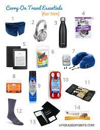Carry On Travel Essentials For Him Some Of The Best Products For Travel Not Sure What Travel Essentials Men Airplane Travel Essentials Travel Essentials