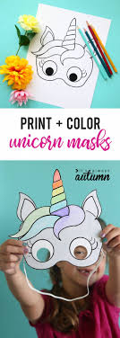 Facebook twitter reddit pinterest email. Diy Unicorn Masks To Print And Color Scrap Booking