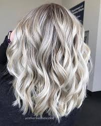 Ice Blonde Ombre Waves Grey Hair Color Silver Hair Styles Grey Hair Color