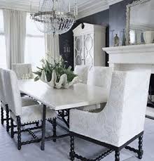 Black And White Dining Room Ideas Giant Clam Shell Dining Room Table Black And White Dining Room White Dining Room Beautiful Dining Rooms