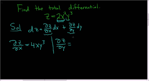 Finding The Total Differential Of A Multivariate Function Example 1 Math Videos Maths Exam Calculus
