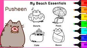 Anime printable coloring pages anime in 2019. Mini Pusheen Cat Coloring Book Pusheen Cat Coloring Book Youtube