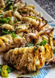 Grilled Calamari Kalofagas Greek Food Beyond Greek Recipes Calamari Recipes Squid Recipes