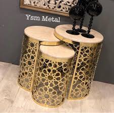 New The 10 Best Home Decor With Pictures Gold Parlak Sari Lazer Kesim 3lu Lu Zigon Sehpa Takim Luxsu Ucuza Almanin Tek Yolu Ysm M 2020 Ev Ofisi Metal Kahve