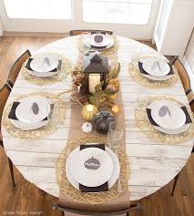 Stunning Golden Farmhouse Decorations For Thanksgiving Table Thanksgiving Table Settings Thanksgiving Table Dinner Table Setting