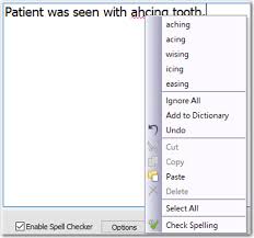 Spell Check In Note History