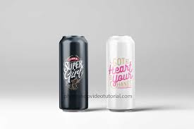 Now Showcase Your Logo Designs In A More Professional Way Using These Psd Best Free Beer Can Mockup Templates Show In 2020 Free Beer Mockup Free Download Beverage Can