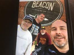 Having a drink at the rusty anchor with a buddy of mine