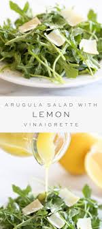 Arugula Salad With Lemon Vinaigrette Recipe Vinaigrette Recipes Arugula Salad Recipes Arugula Recipes