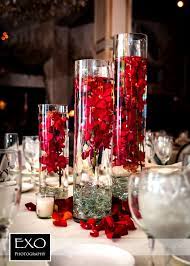A ballroom wedding calls for a certain level of opulence; Pin By Boutiq Weddings Events On Something Blue Red Centerpieces Wedding Centerpieces Diy Wedding Table Centerpieces