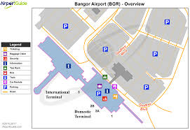 Bangor Bangor International Bgr Airport Terminal Map Overview Airport Guide Airport Airports Terminal