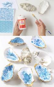 Anthropologie Style Diy Oyster Shell Trinket Dish Shell Crafts Diy Oyster Shell Crafts Anthropologie Diy