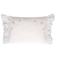 Beige linen royal crest boudoir pillow. Gordonsbury Boudoir Pillowcase Decorative Toddler Baby Cotton Pillow Sham With Hand Stitched Embroidery Baby Rosebuds Pink Buy Online In Bahamas At Bahamas Desertcart Com Productid 17796031