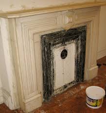 How To Remove Lead Paint From An Antique Fireplace Stripping Paint Antique Fireplace Mantle Painted Mantle