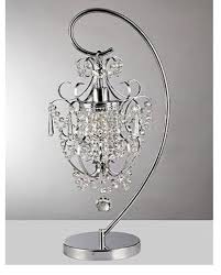 Crystal Chandelier Table Lamp Bedroom Living Room 1 Light Chrome 24 Inch Modern Crystal Table Lamps Warehouse Of Tiffany Lamp