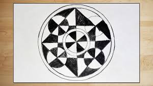 Are used on it to draw parallel, perpendicular or oblique lines. How To Draw A Design Of Circle Square And Triangle Coloring With Marker Pen Step By Step Very Easy Youtube