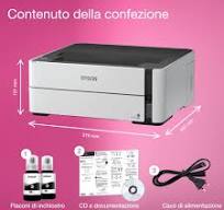 Stampante con serbatoio di inchiostro Wi-Fi A4 monocromatica EcoTank  ET-M1170