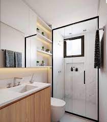 Desain kamar kos berdempet dengan tiap kamar memiliki kamar mandi sendiri diatur linear dengan pertimbangan sirkulasi pengguna dan sirkulasi penghawaan alami. 11 Desain Kamar Mandi Kecil Minimalis Paling Diminati
