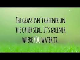 13 (title) the grass is greener. Recklessly The Grass Is Always Greener On The Other Side Song