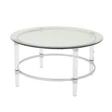 Clear Acrylic Glass Coffee Table Lanzhome Com In 2020 Round Glass Coffee Table Rectangle Glass Coffee Table Coffee Table