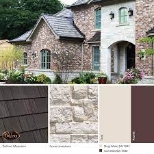 White Stone Exterior Color Schemes