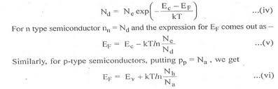 This level has equal probability of occupancy for the electrons as well as holes. Derive The Expression For The Fermi Level In Intrinsic And Extrinsic Semiconductor Mp Study