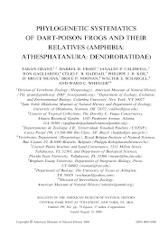 Https Bioone Org Journals Bulletin Of The American Museum Of Natural History Volume 121 Issue 299 0003 0090 2006 299 1 Psodfa 2 0 Co 2 Phylogenetic Systematics Of Dart Poison Frogs And Their Relatives Amphibia 10 1206 0003 0090 2006 299 1 Psodfa 2 0 Co 2 Pdf
