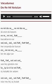 Vucudumuz Do Re Mi Notalari Muzik Notalari Notalara Dokulmus Muzik Flut