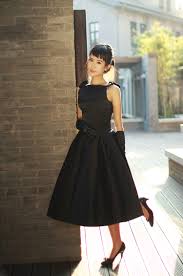 Große auswahl · klassiker · scan & go · versandkostenfrei 30 Summer Women Vintage 50s Audrey Hepburn Style Swing Little Black Dress Plus Size Vestidos Dresses Classical Jurken Dress Tight Dress Birddress Cowl Aliexpress