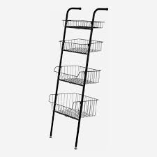 20 x 20 cm (l x p) ●lavabo : Oto Etagere Echelle De Salle De Bain 4 Niveaux En Metal Noir Habitat