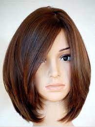 Soft Carefree Natural Medium Straight Bob Hairstyle 100 Human Hair Full Lace Wig About 10 Inches Thick Hair Styles Straight Bob Hairstyles Hair Styles