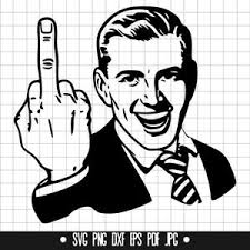 Middle Finger Svg, Dxf, Png, Instant Digital Download