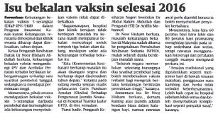 © copyright (c) 2016 tempo.co foto. Isu Mengenai Anti Vaksin Kementerian Kesihatan Malaysia Facebook